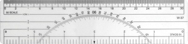 Westcott 6" Metric Protractor Ruler